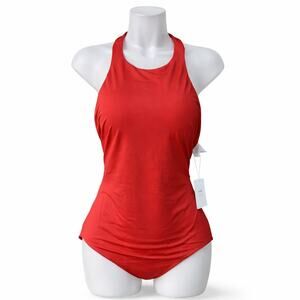 Andie Swim New With Tags One Piece Swimsuit XL "The Luzon" Stretchy Halter Neck